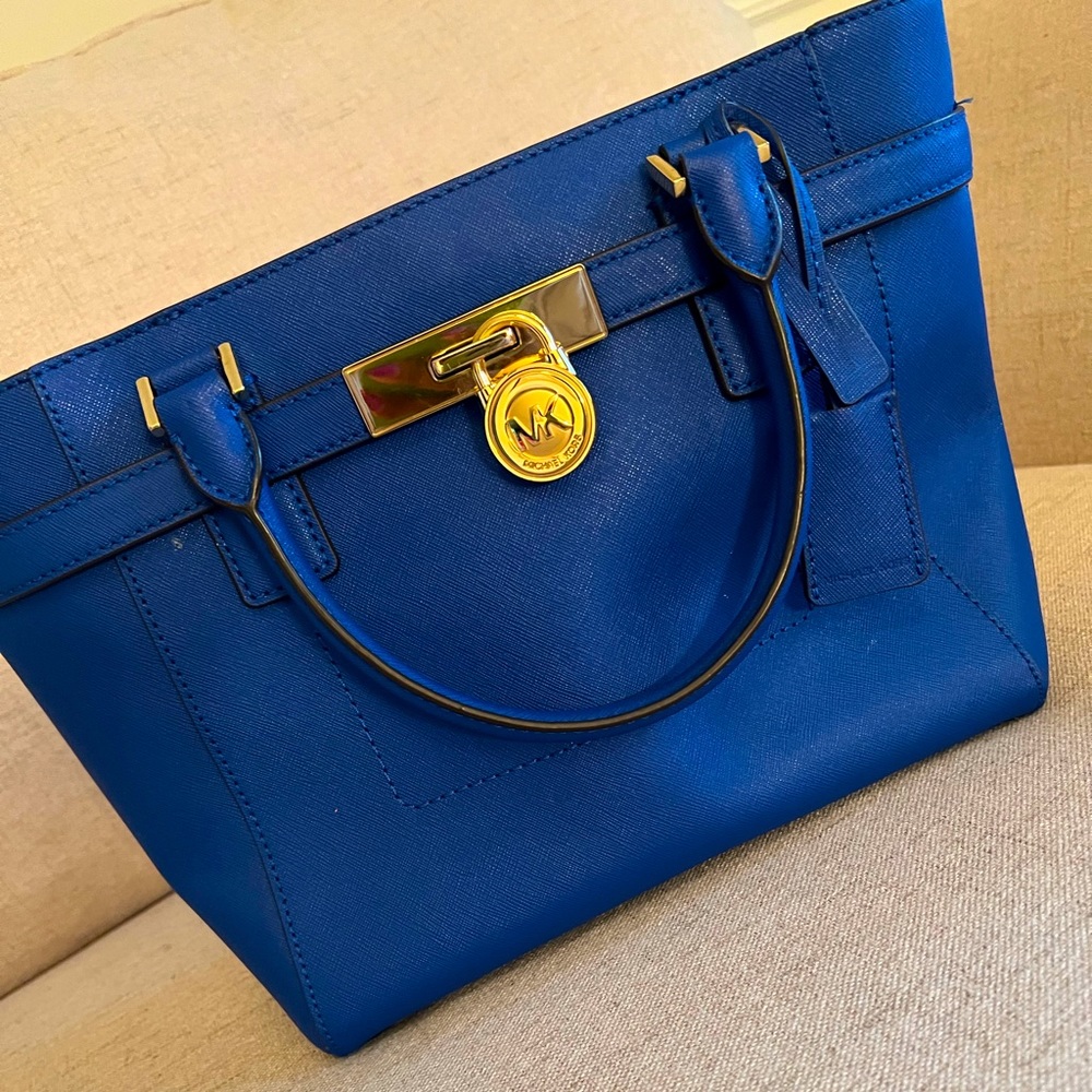 Blue Michael Kors Handbag